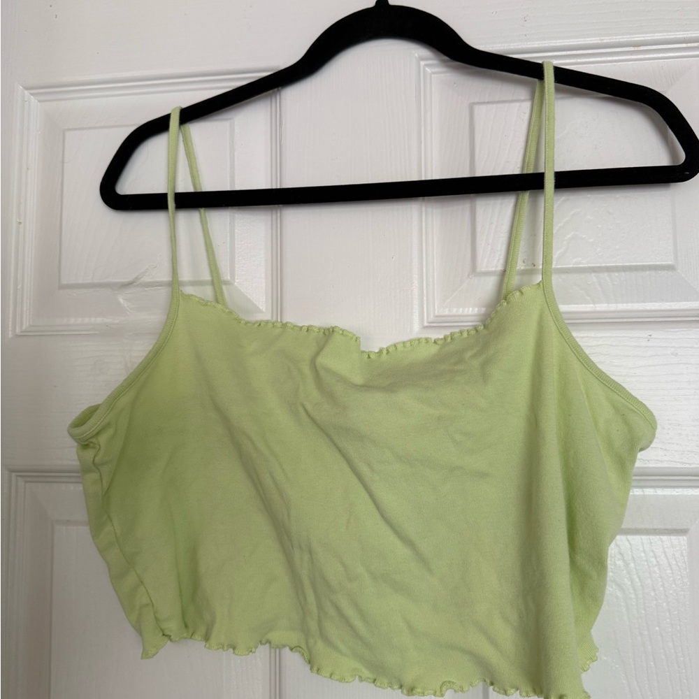 H&M Light Green Camisole Top